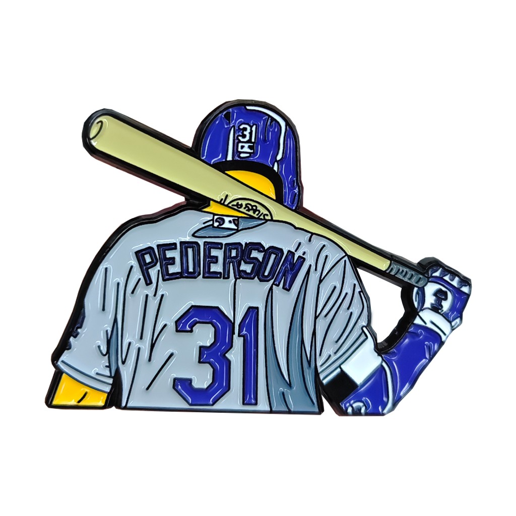 Pederson Baseball Player Enamel Pin