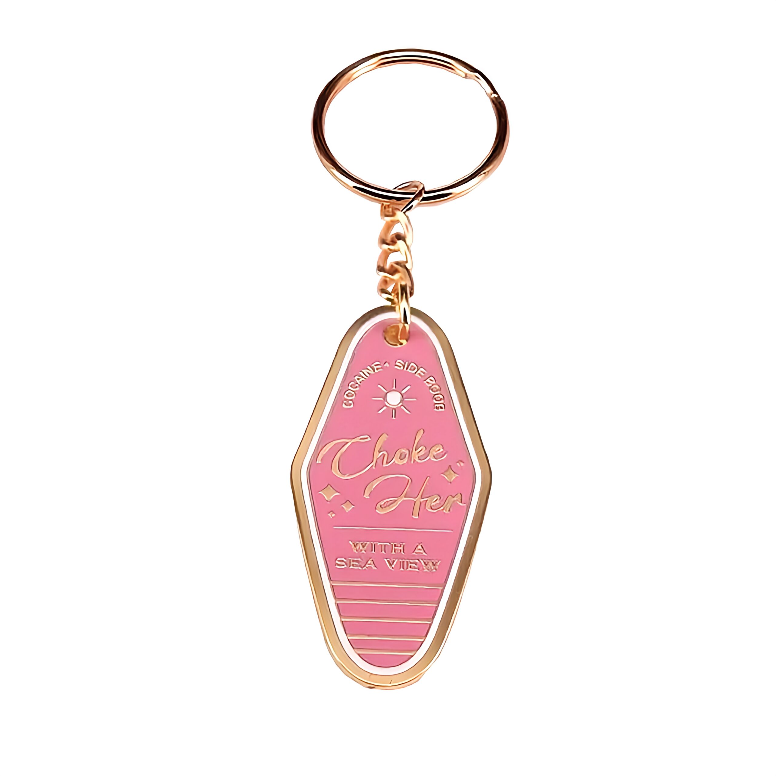 Pink Motel Keychain