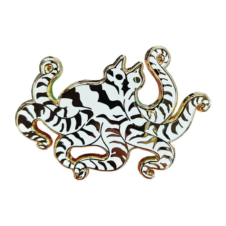 Tentacle Cat Enamel Pin