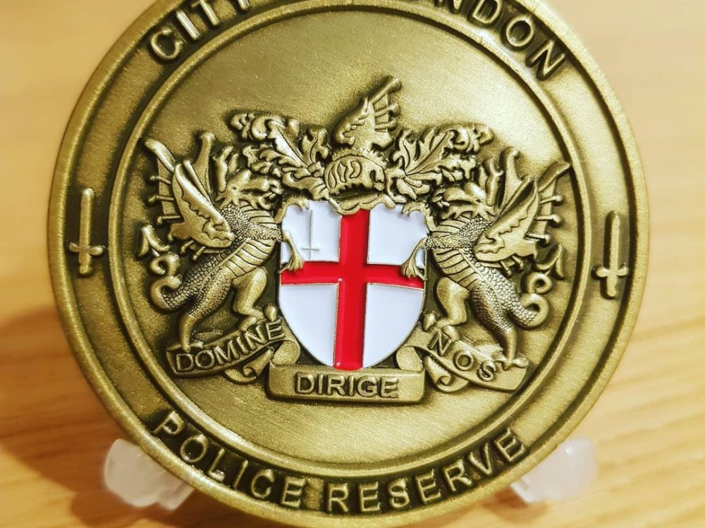 London Police challenge coin