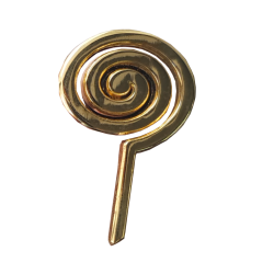 die-struck lapel pin