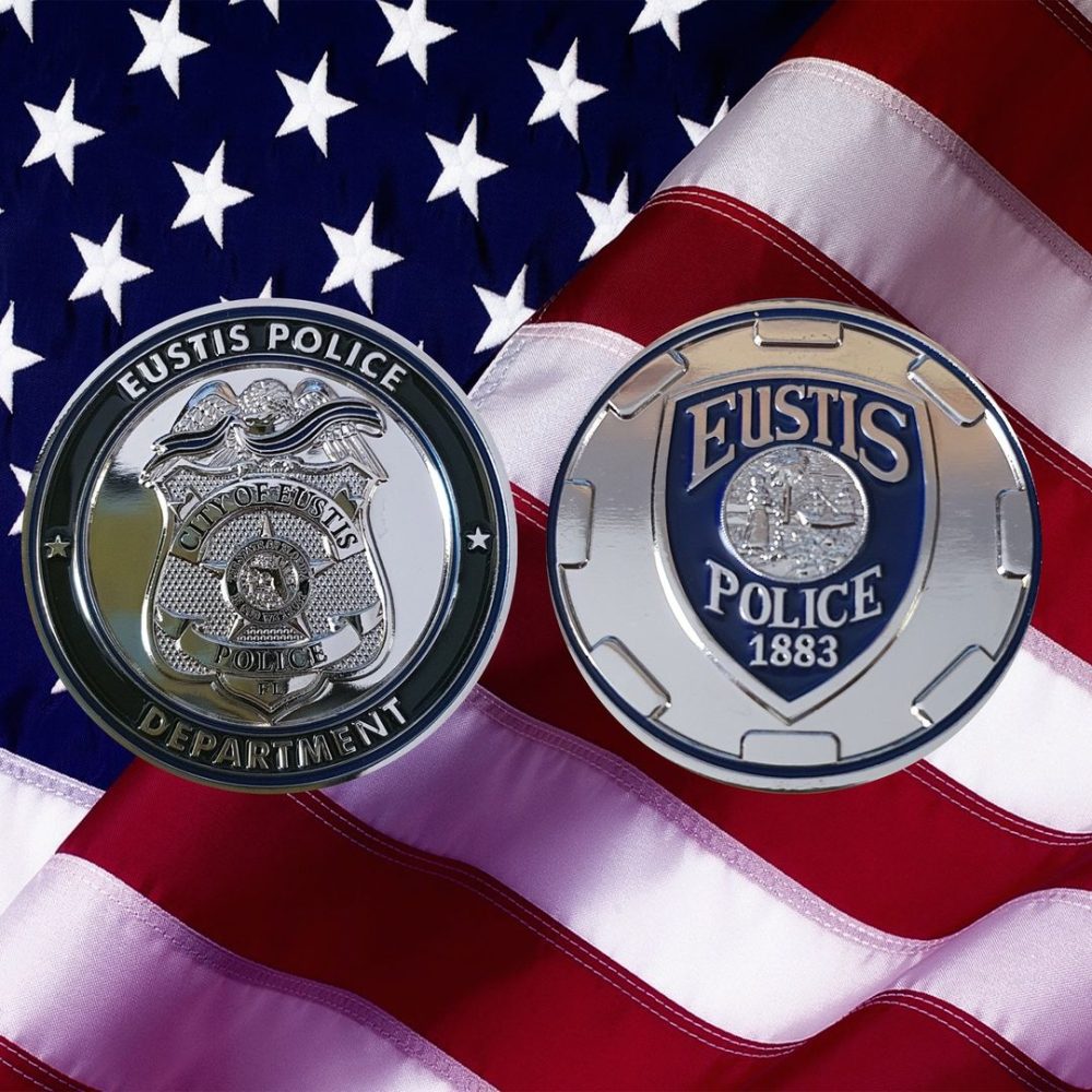 EUSTIS police challenge coin