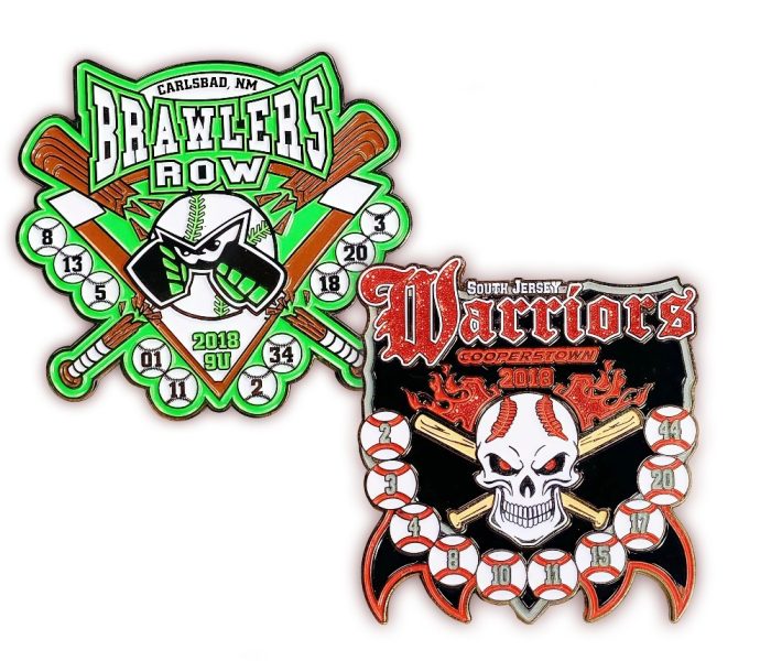 custom trading baseball pin